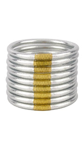 Budha Girl Silver All Weather Bangles